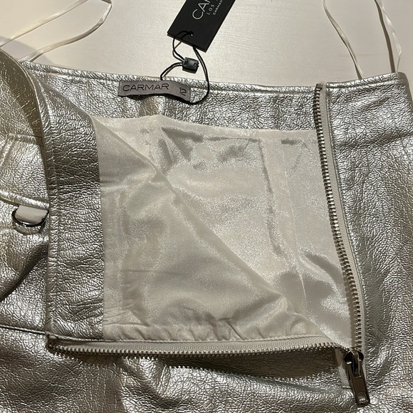 Carmar Los Angeles Silver Mini Skirt - Picture 3 of 6